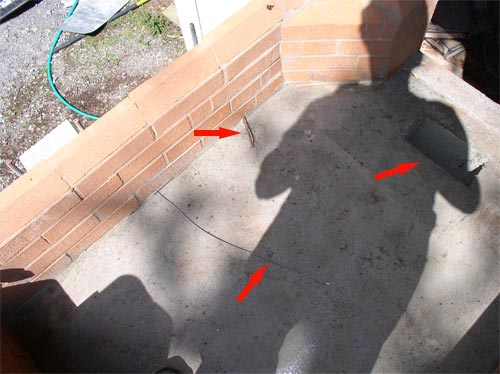 hearth thermocouple placement